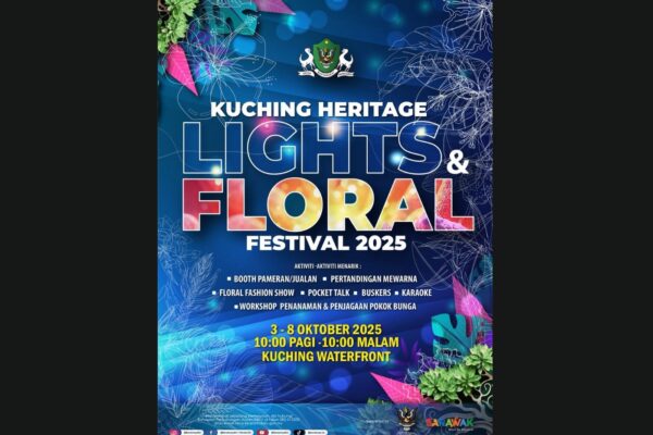 Festival Cahaya & Flora serikan bandar raya Kuching